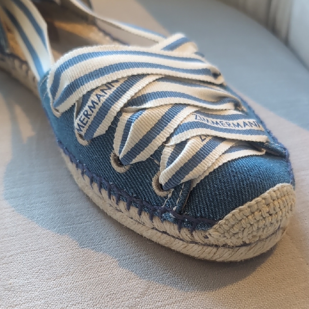 Zimmermann Navy and Cream Espadrilles - Picture 4 of 4